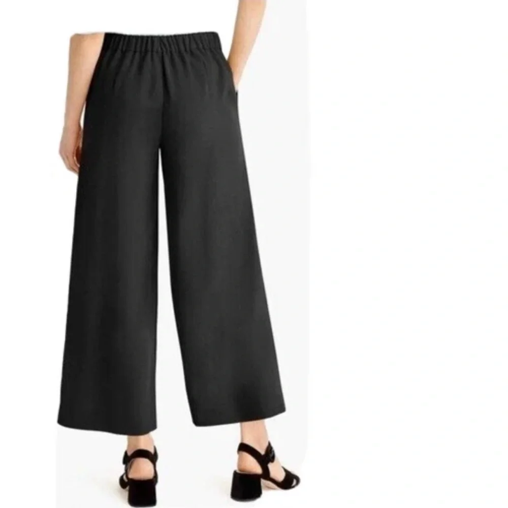 J. Crew Black Wide-Leg Women's Pants. Size 6. Style AV443